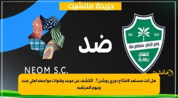 هل أنت مستعد لافتتاح دوري روشن؟.. الكشف عن موعد وقنوات مواجهة أهلي جدة ونيوم المرتقبة 1